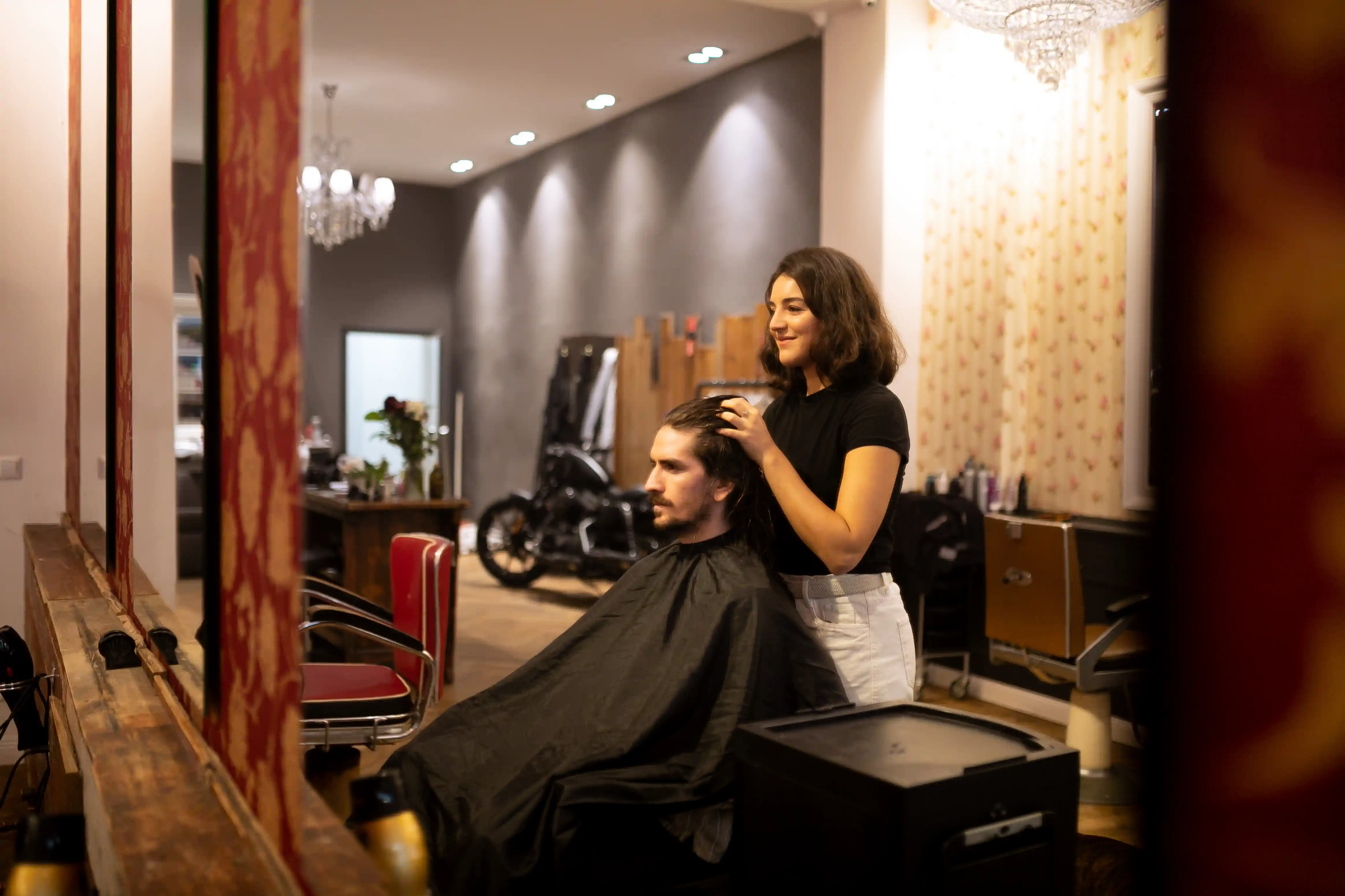 Hair appointment inside Renasanz Salon