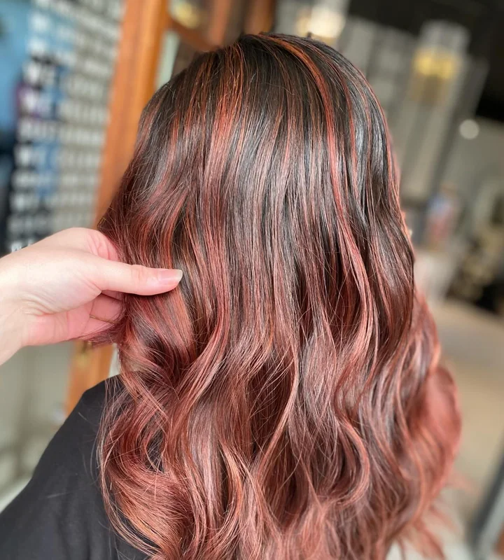 Copper Balayage by Jenna at Renasanz Salon