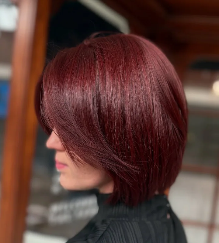 Burgundy Color by Jenna at Renasanz Salon