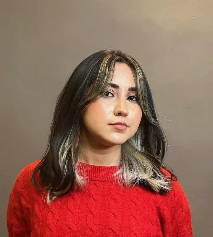 Blonde Face Frame by Joshua at Renasanz Salon
